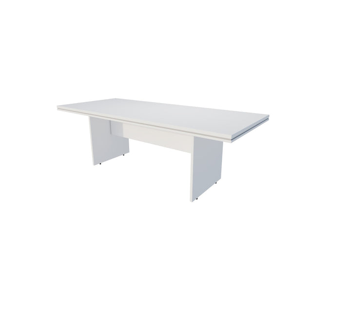 Mesa de juntas rectangular con base en H